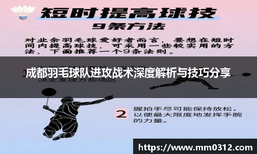 成都羽毛球队进攻战术深度解析与技巧分享